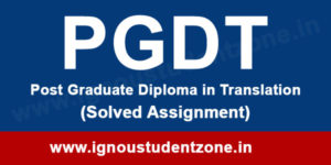 ignou student zone assignment