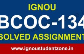 ignou bcoc 134 solved assignment 2021 22